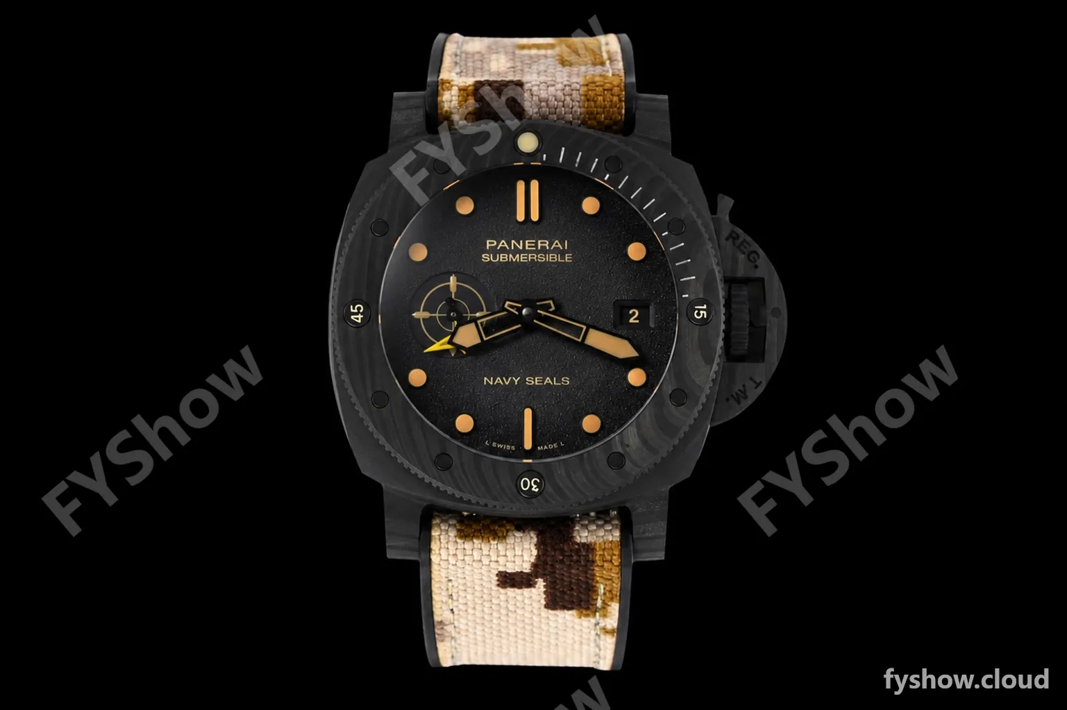 Panerai - PAM1513 Submersible QuarantaQuattro GMT Navy SEALs 44mm CAB/RU G-Black VSF P900