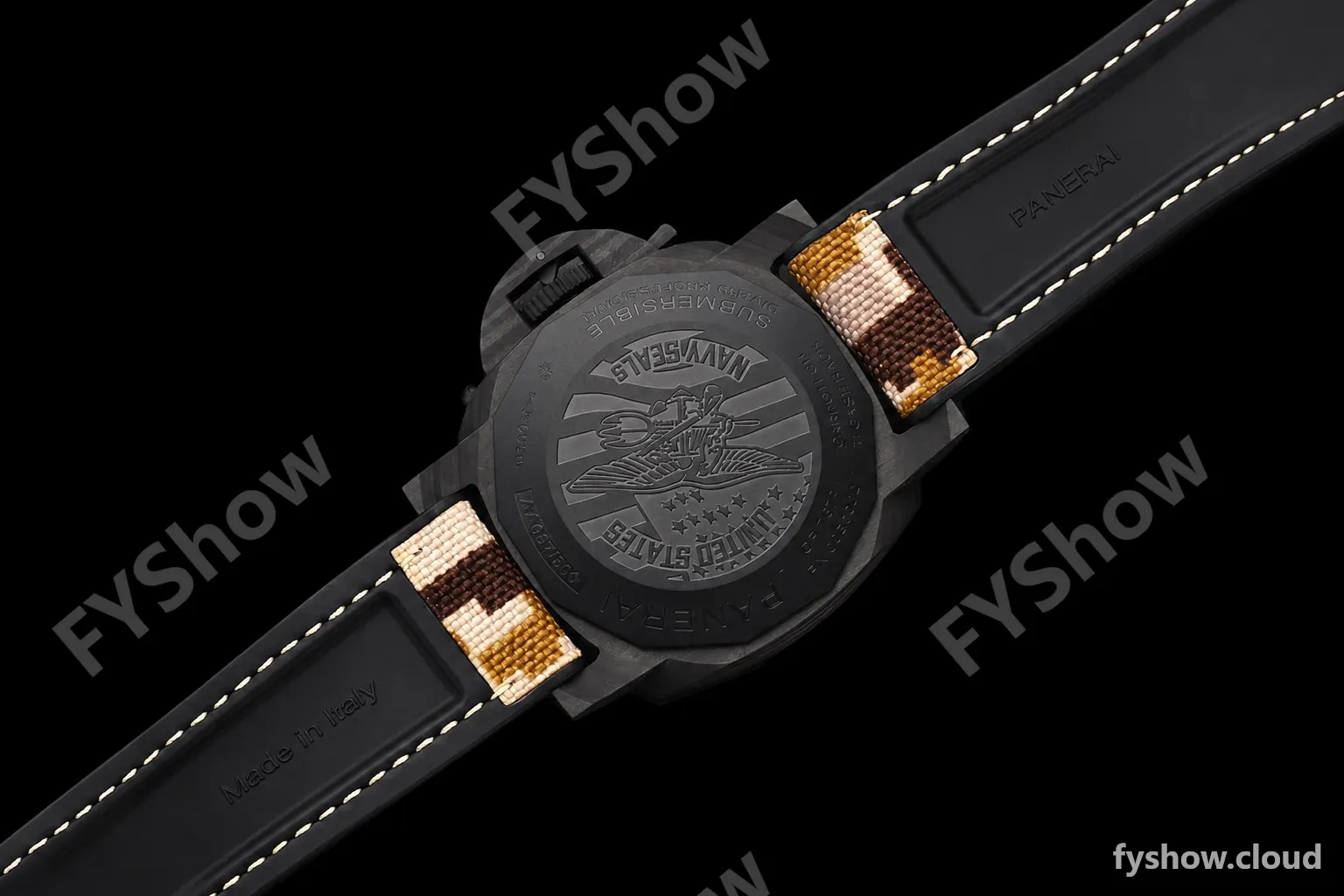 Panerai - PAM1513 Submersible QuarantaQuattro GMT Navy SEALs 44mm CAB/RU G-Black VSF P900 - Image 18