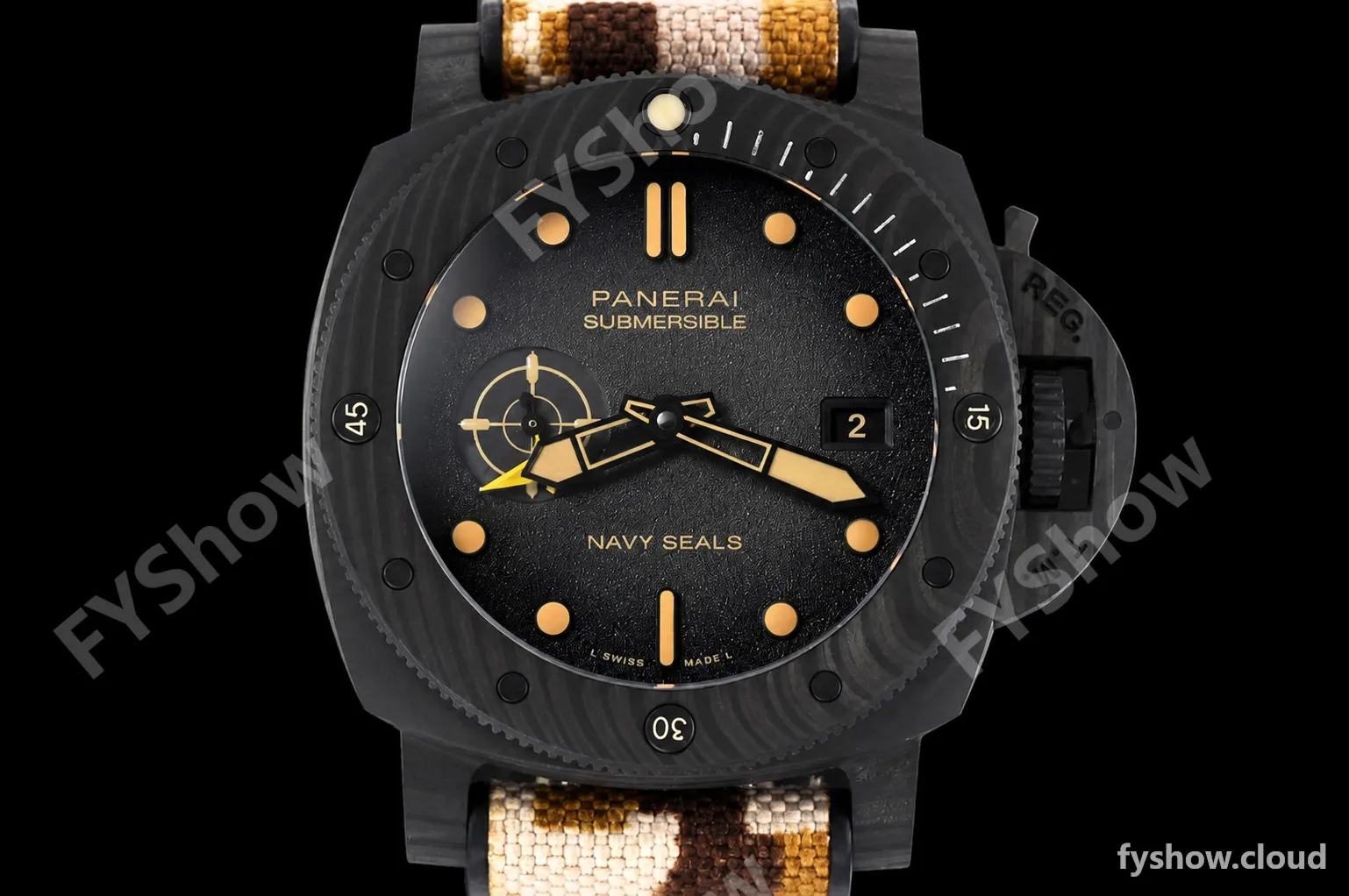 Panerai - PAM1513 Submersible QuarantaQuattro GMT Navy SEALs 44mm CAB/RU G-Black VSF P900 - Image 2