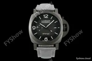 Panerai - PAM1467 Luminor Marina 1950 BiTempo Titanium DLC 44mm TI/NY Black Dial VSF P9010