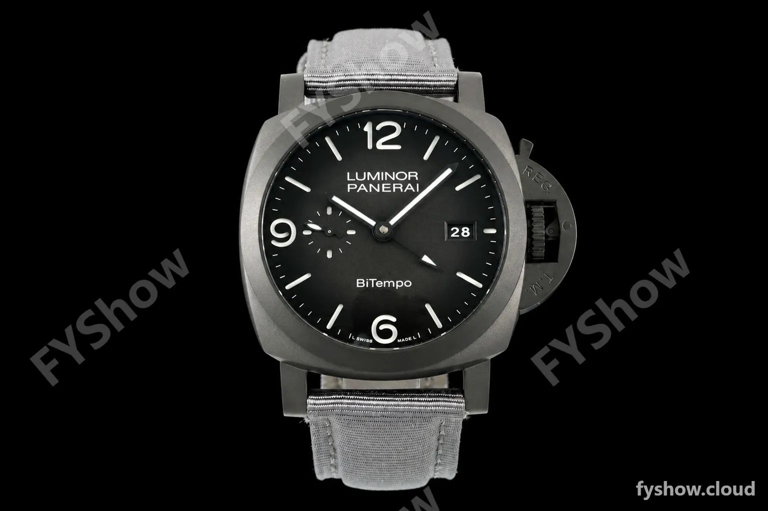 Panerai - PAM1467 Luminor Marina 1950 BiTempo Titanium DLC 44mm TI/NY Black Dial VSF P9010