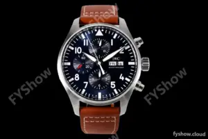 IWC - Pilots Chrono "Le Petit Prince" IW377714 SS/LE Blue/Num ZF V2 A7750