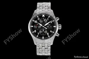 IWC - Pilots Chrono IW377710 SS/SS Blk/Num ZF V2 A7750