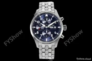 IWC - Pilots Chrono "Le Petit Prince" IW377717 SS/SS Blue/Num ZF V2 A7750