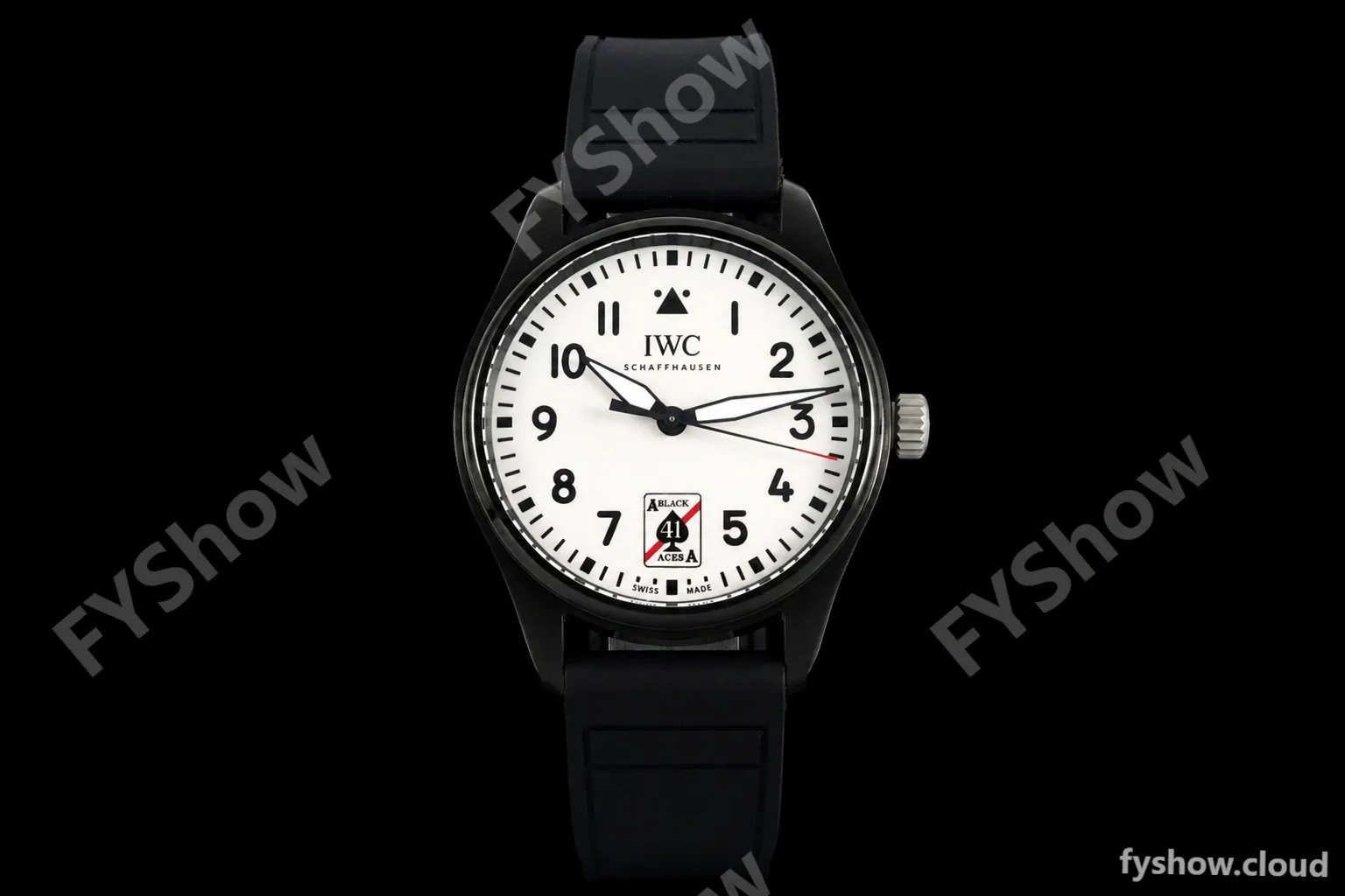 IWC - Pilots 41mm Automatic IW326905 Black Aces PVD/RU Full Lumed White Dial BLSF MY9015