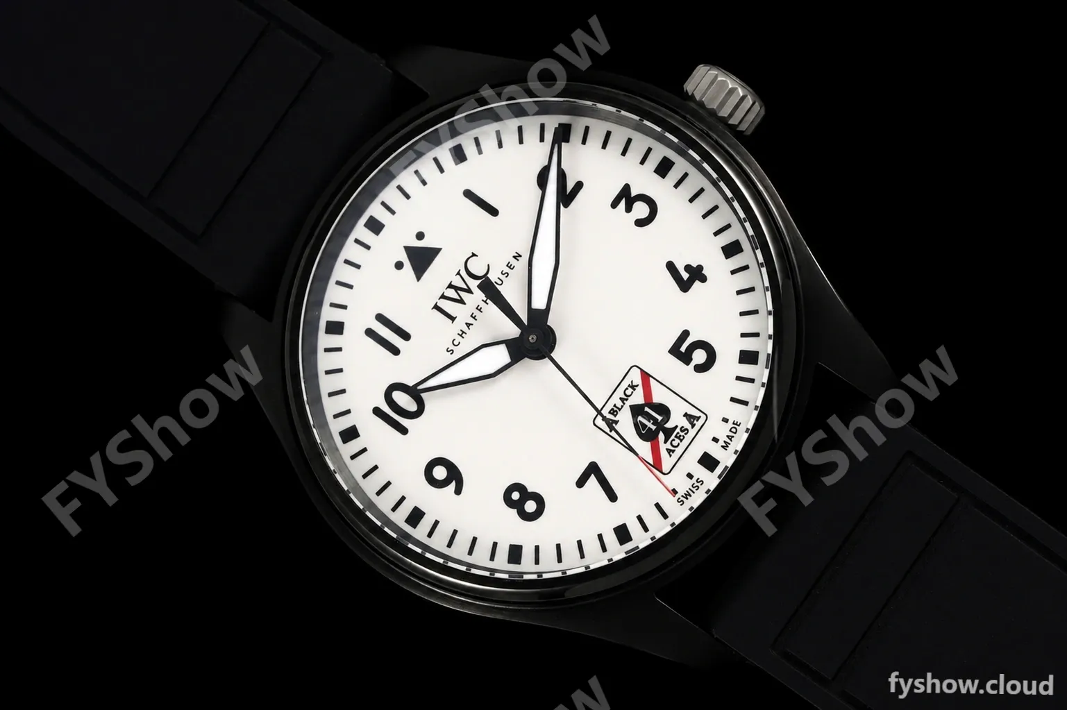 IWC - Pilots 41mm Automatic IW326905 Black Aces PVD/RU Full Lumed White Dial BLSF MY9015 - Image 21