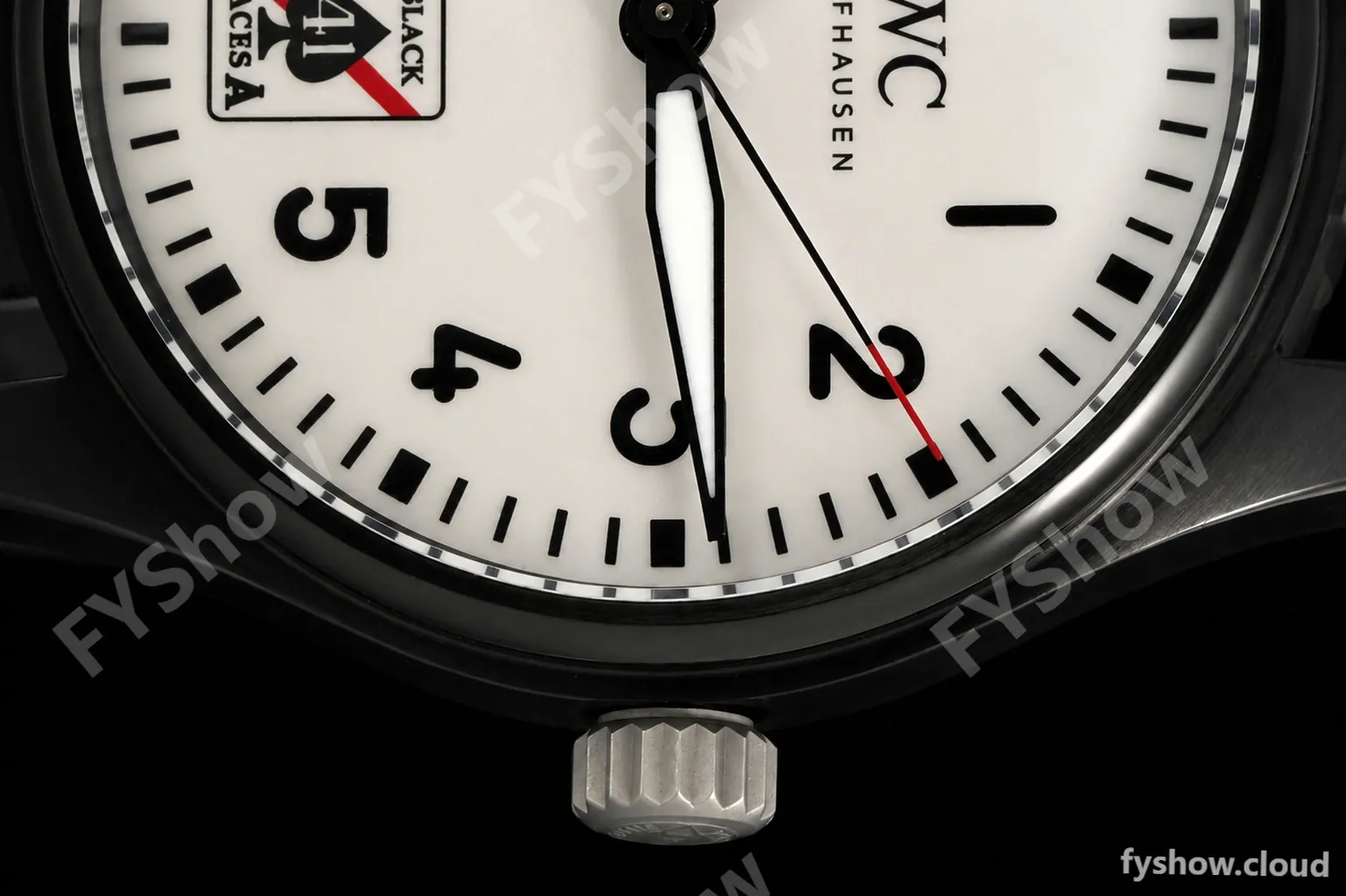 IWC - Pilots 41mm Automatic IW326905 Black Aces PVD/RU Full Lumed White Dial BLSF MY9015 - Image 4