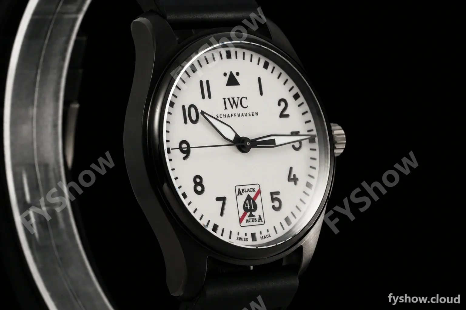 IWC - Pilots 41mm Automatic IW326905 Black Aces PVD/RU Full Lumed White Dial BLSF MY9015 - Image 5