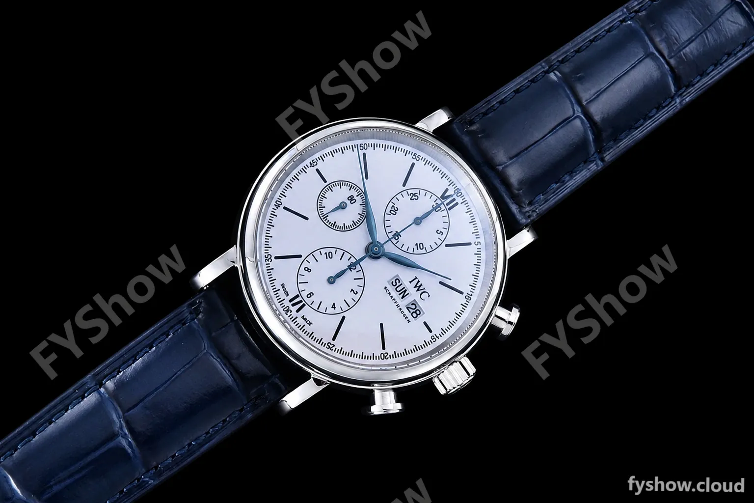 IWC - Portofino Chrono IW3910 SS/LE Wht/Blk Stk TWF A7750 - Image 3