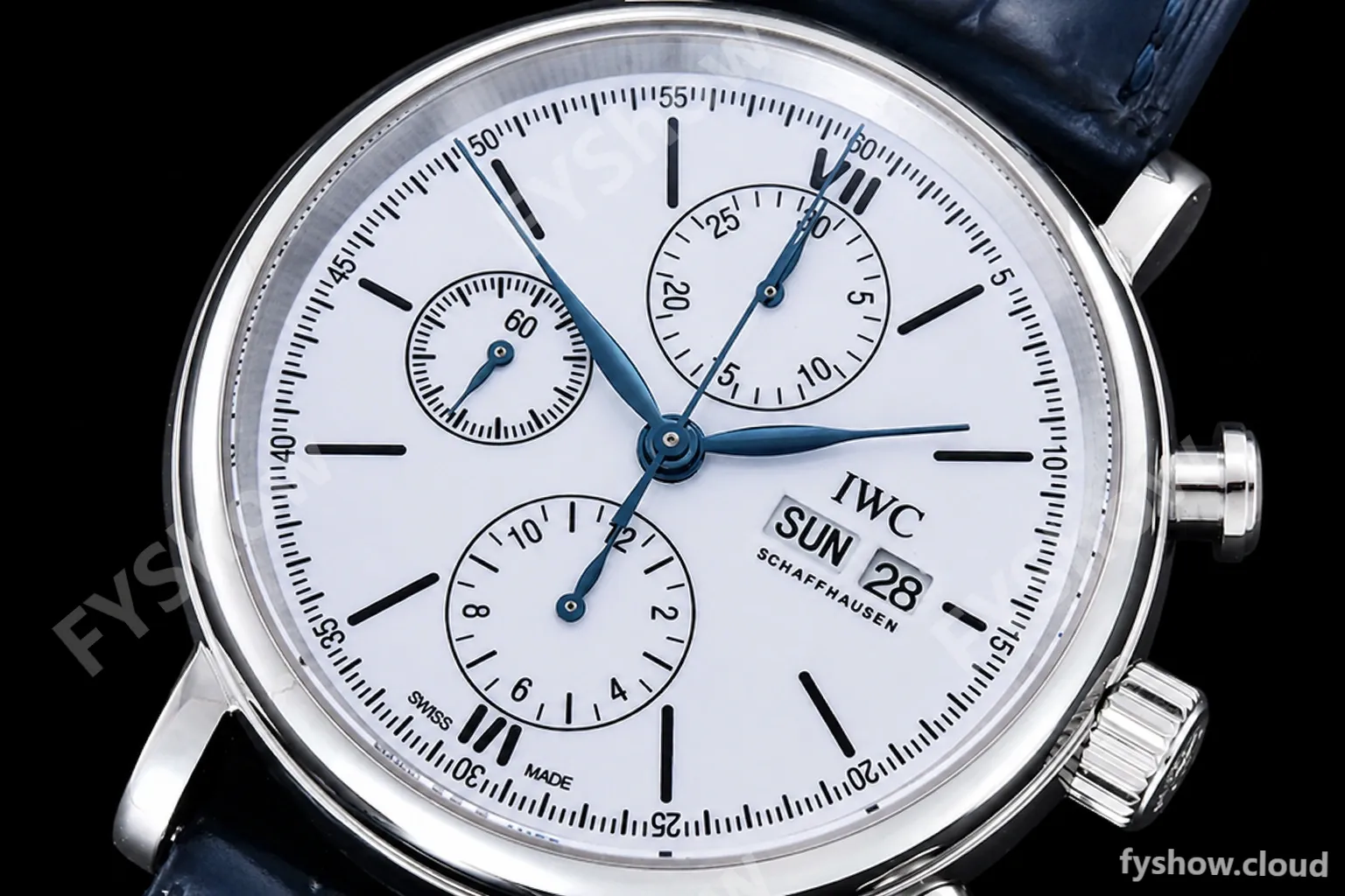 IWC - Portofino Chrono IW3910 SS/LE Wht/Blk Stk TWF A7750 - Image 5