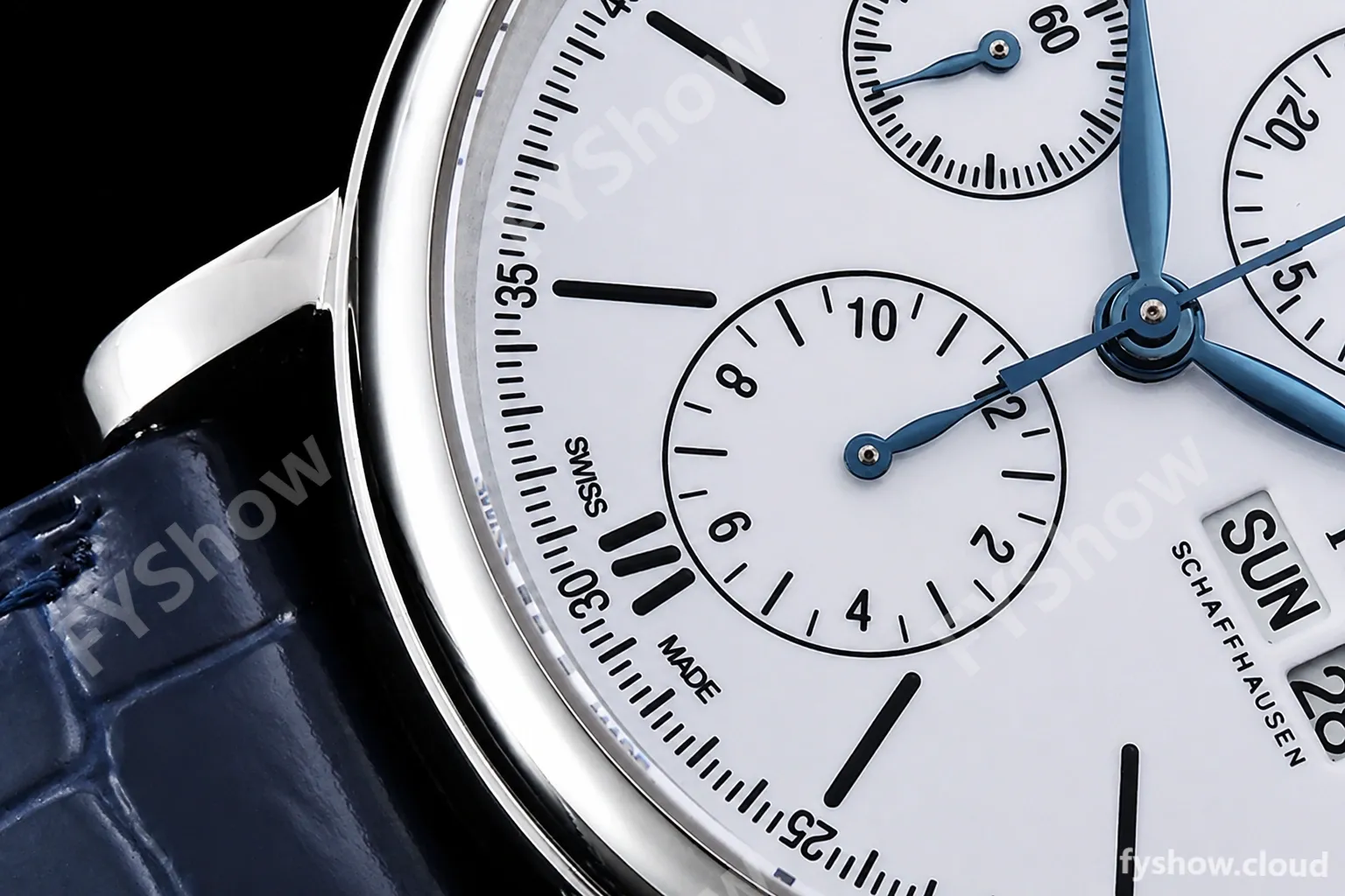 IWC - Portofino Chrono IW3910 SS/LE Wht/Blk Stk TWF A7750 - Image 7