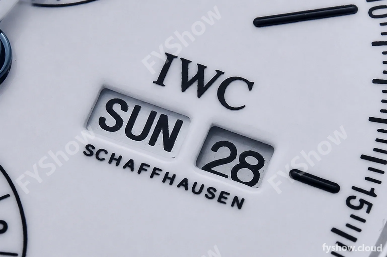 IWC - Portofino Chrono IW3910 SS/LE Wht/Blk Stk TWF A7750 - Image 9