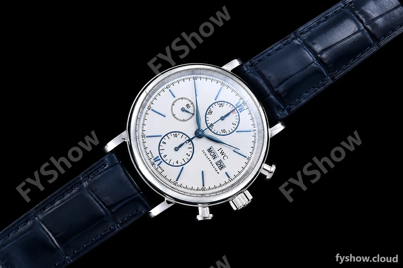 IWC - Portofino Chrono IW3910 SS/LE Wht/Blue Stk TWF A7750 - Image 3