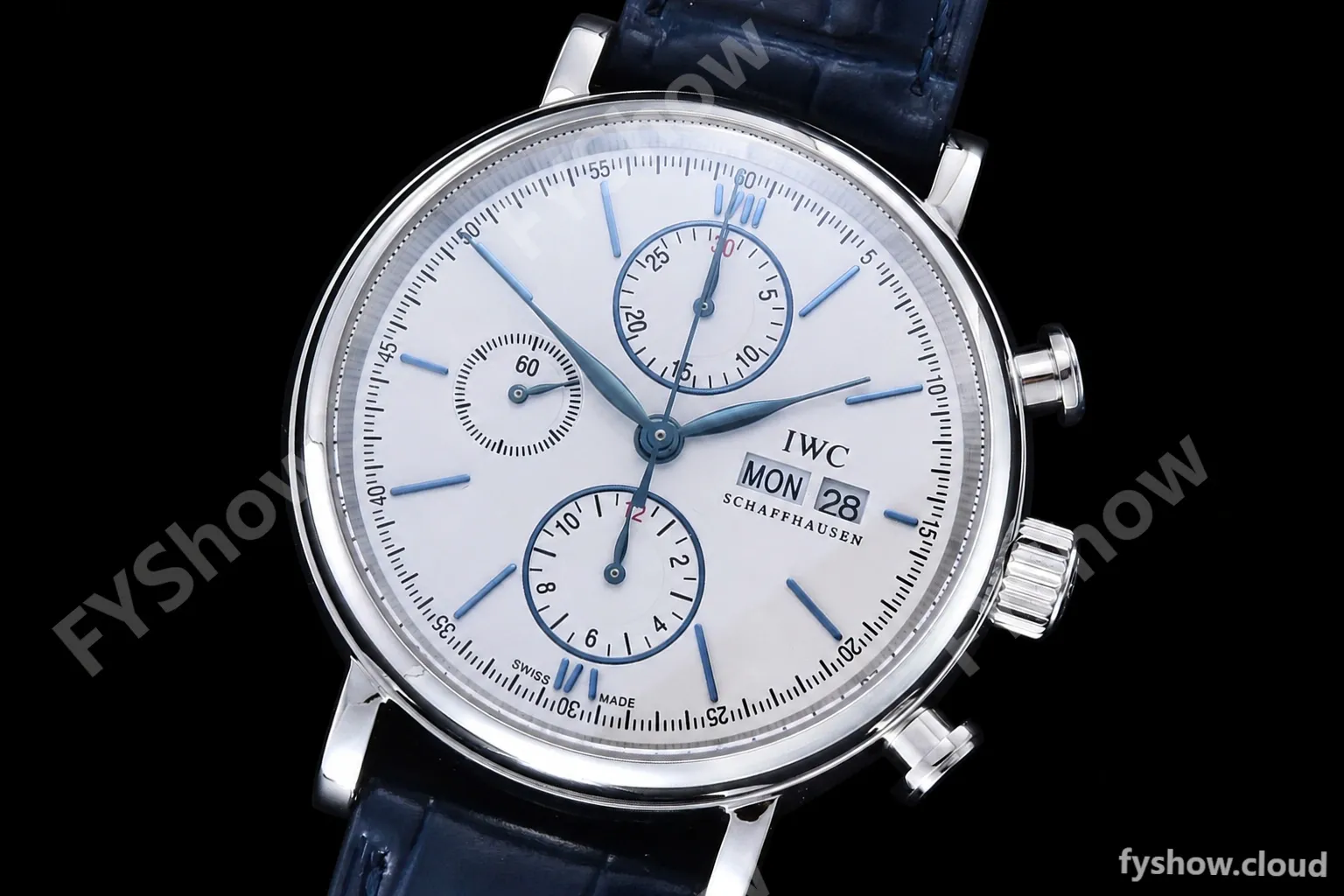 IWC - Portofino Chrono IW3910 SS/LE Wht/Blue Stk TWF A7750 - Image 4