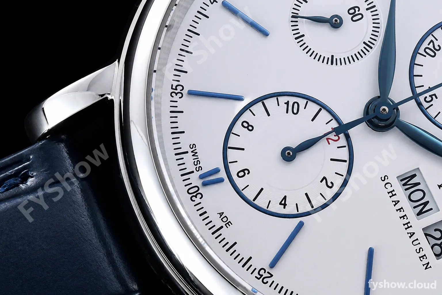 IWC - Portofino Chrono IW3910 SS/LE Wht/Blue Stk TWF A7750 - Image 7