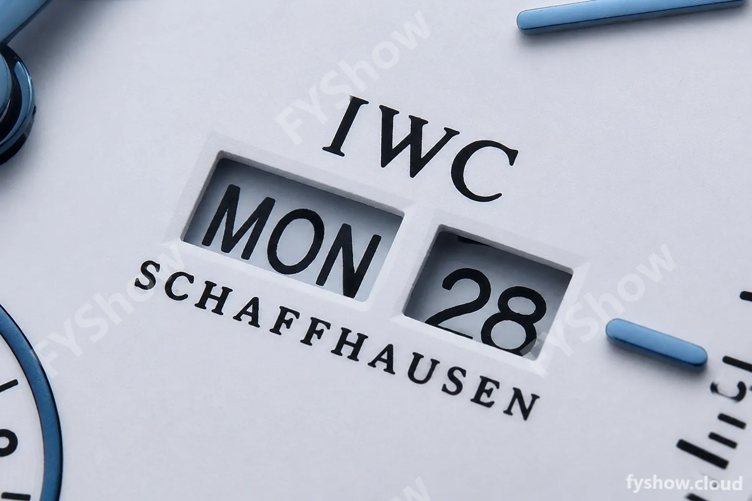 IWC - Portofino Chrono IW3910 SS/LE Wht/Blue Stk TWF A7750 - Image 8