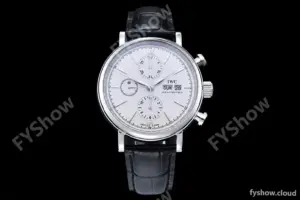 IWC - Portofino Chrono IW3910 SS/LE Wht/SS Stk TWF A7750