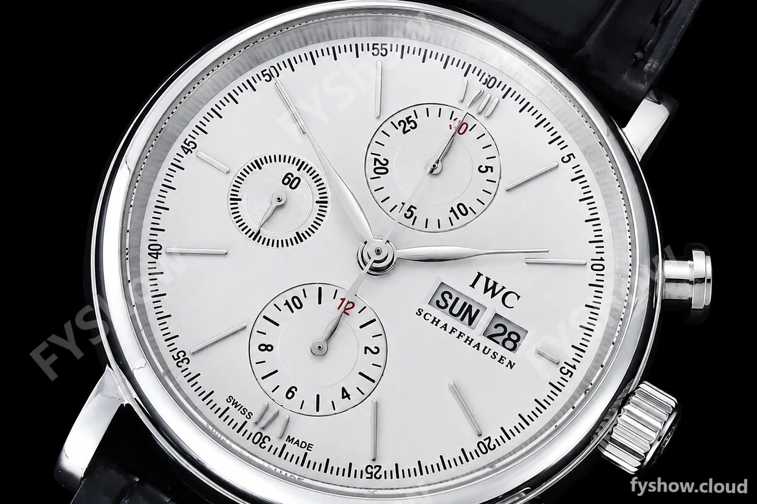 IWC - Portofino Chrono IW3910 SS/LE Wht/SS Stk TWF A7750 - Image 5