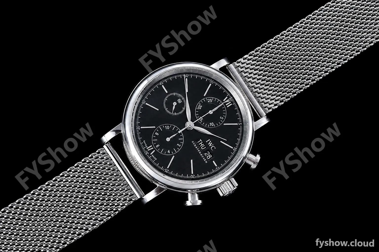 IWC - Portofino Chrono IW3910 SS/SS Blk/Stk TWF A7750 - Image 3