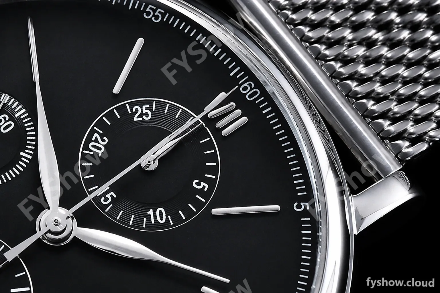 IWC - Portofino Chrono IW3910 SS/SS Blk/Stk TWF A7750 - Image 6