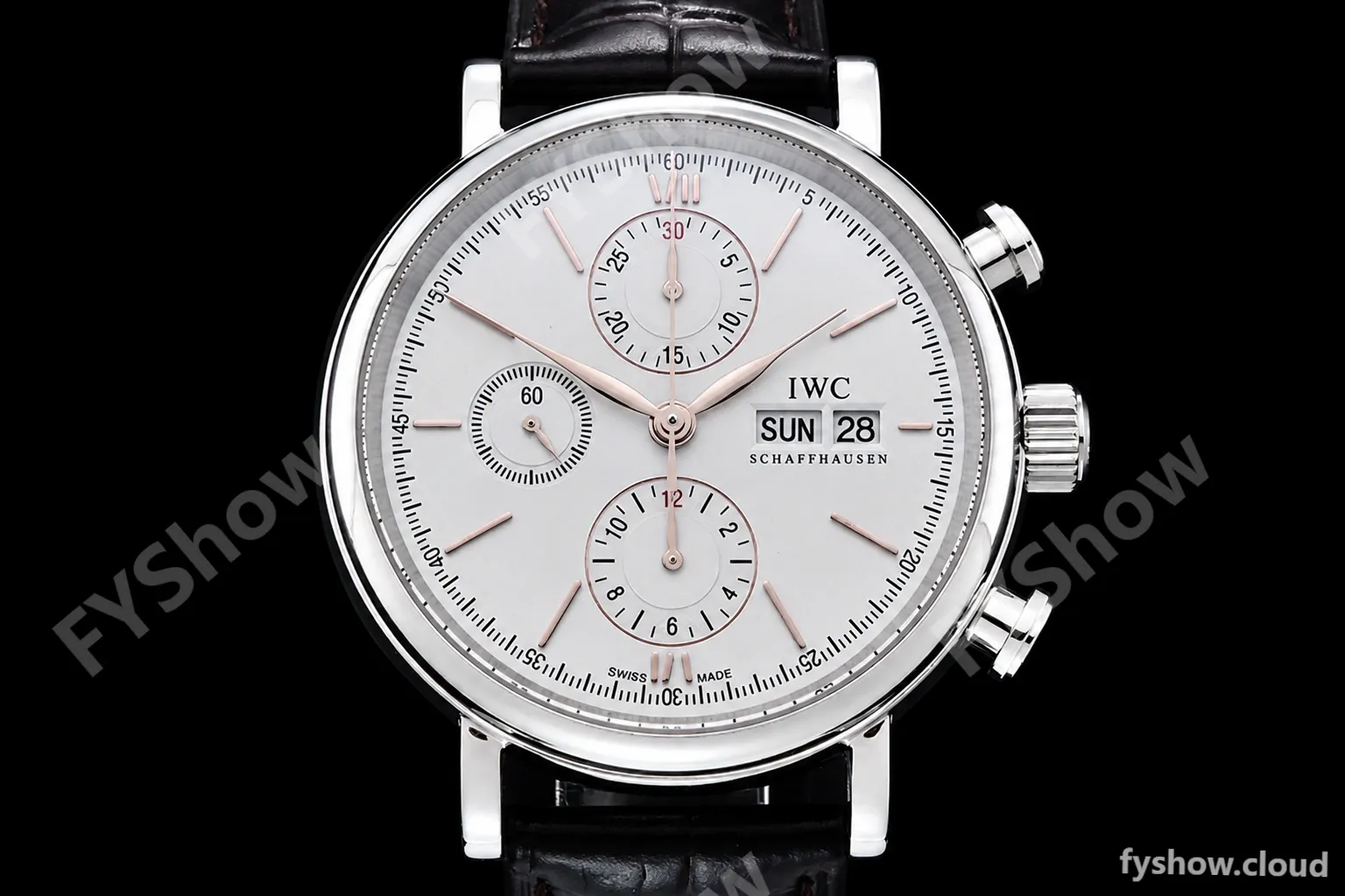 IWC - Portofino Chrono IW3910 SS/LE Wht/RG Stk TWF A7750 - Image 2