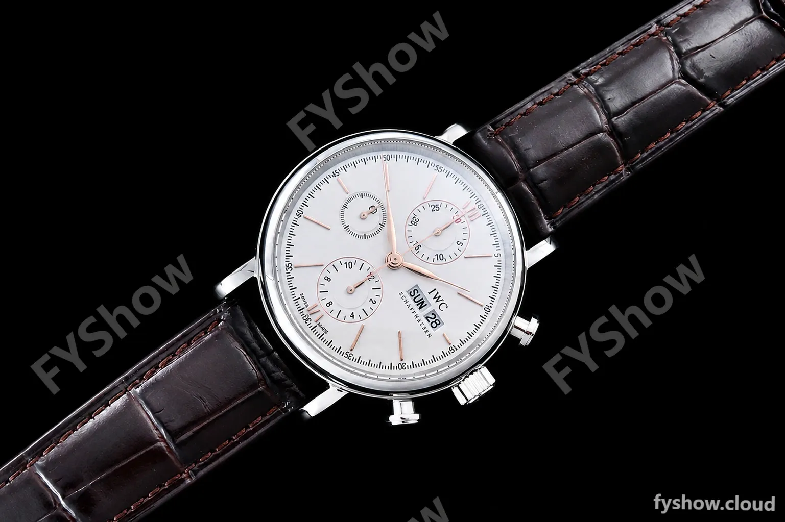 IWC - Portofino Chrono IW3910 SS/LE Wht/RG Stk TWF A7750 - Image 3