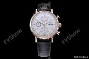 IWC - Portofino Chrono IW3910 RG/LE Wht/RG Stk TWF A7750