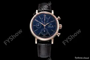 IWC - Portofino Chrono IW3910 RG/LE Blue/RG Stk TWF A7750