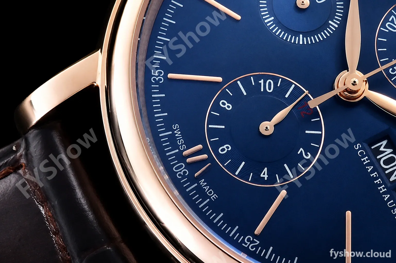 IWC - Portofino Chrono IW3910 RG/LE Blue/RG Stk TWF A7750 - Image 7