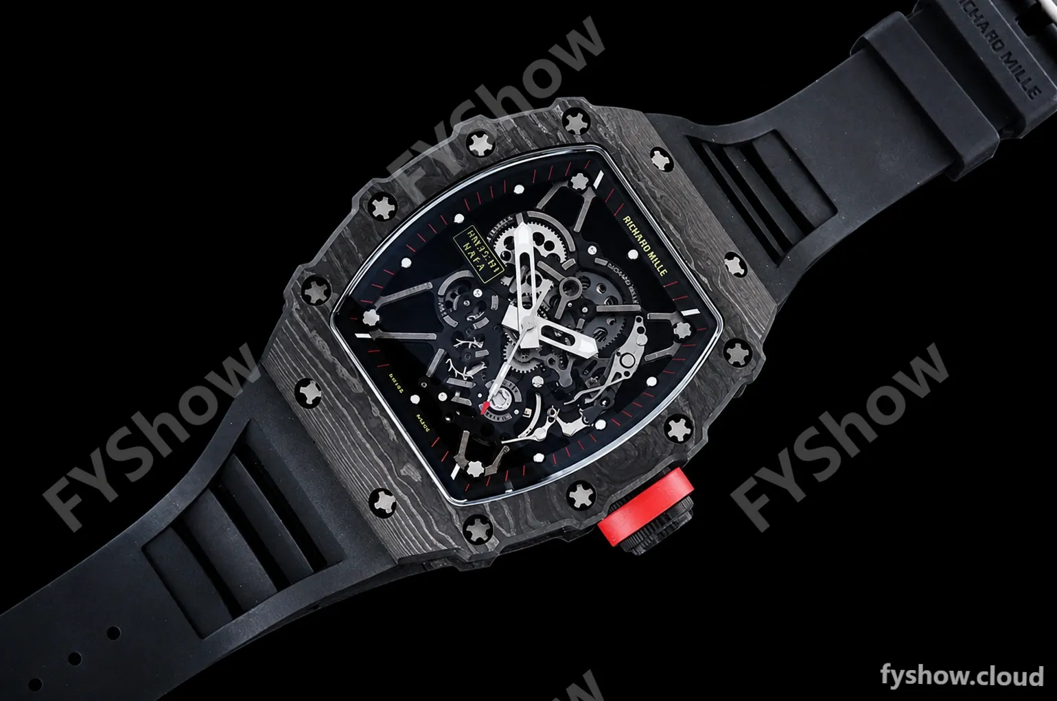 Richard Mille - RM35-01 Rafael Nadal Blk NTPT/RU Skele RMXF RMUL3 - Image 9