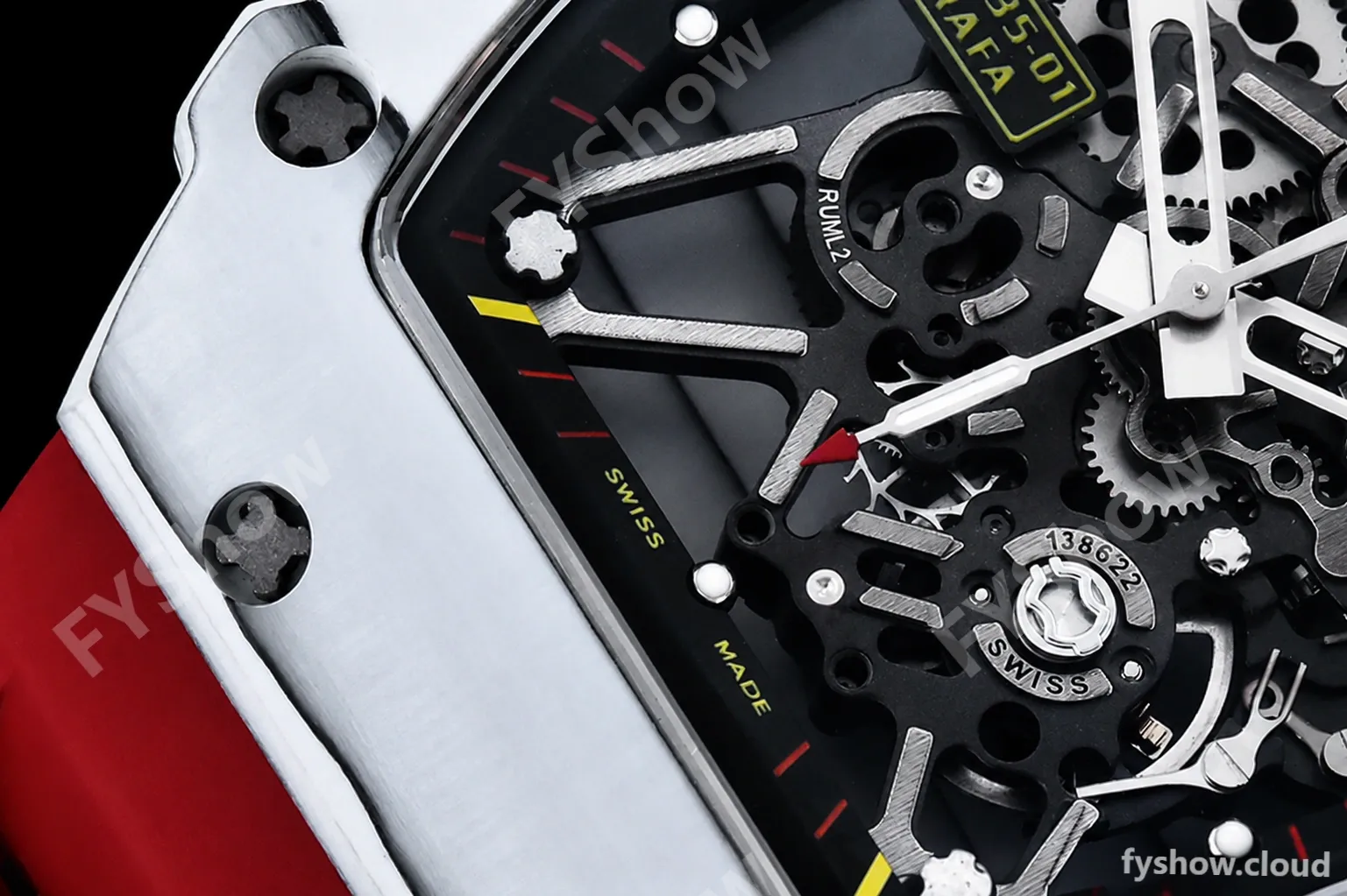 Richard Mille - RM35-01 Rafael Nadal Red W-NTPT/RU Skele RMXF RMUL3 - Image 7