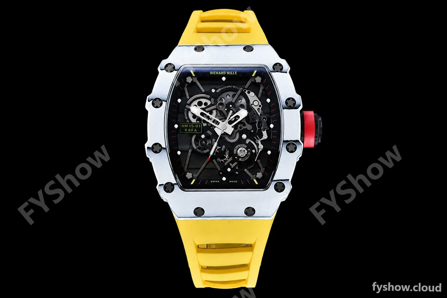 Richard Mille - RM35-01 Rafael Nadal Yelw W-NTPT/RU Skele RMXF RMUL3 - Image 5