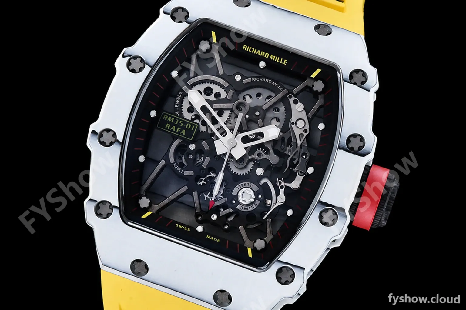 Richard Mille - RM35-01 Rafael Nadal Yelw W-NTPT/RU Skele RMXF RMUL3 - Image 8