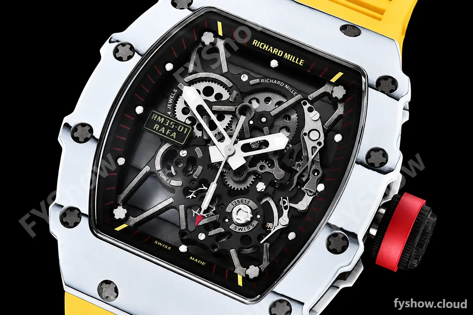 Richard Mille - RM35-01 Rafael Nadal Yelw W-NTPT/RU Skele RMXF RMUL3 - Image 9