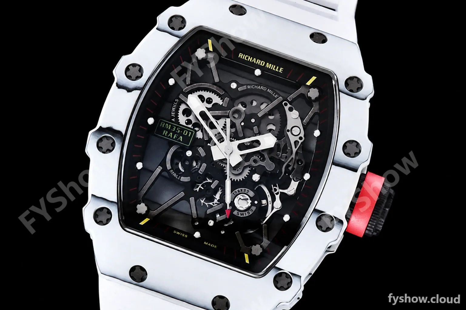 Richard Mille - RM35-01 Rafael Nadal Wht W-NTPT/RU Skele RMXF RMUL3 - Image 4