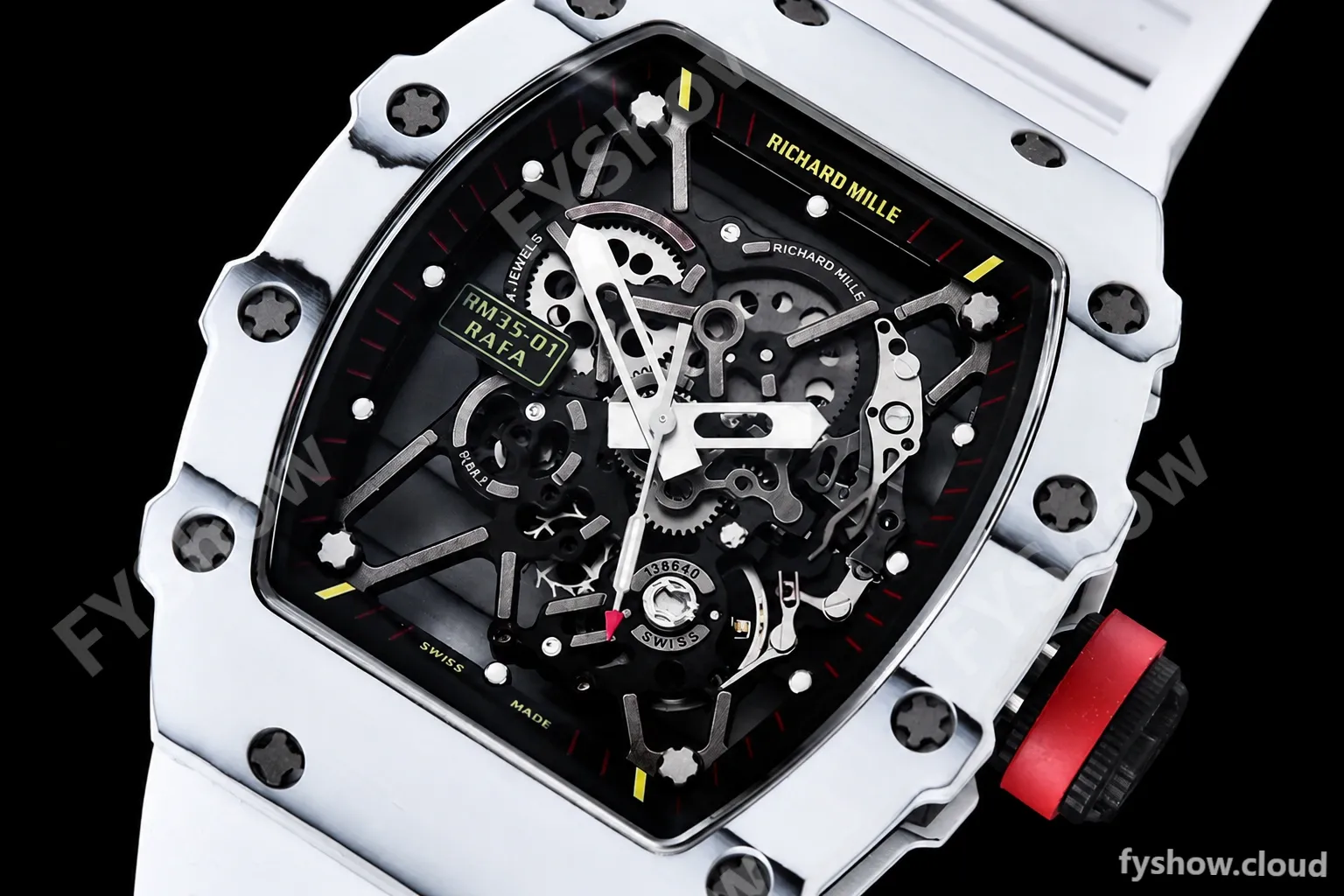 Richard Mille - RM35-01 Rafael Nadal Wht W-NTPT/RU Skele RMXF RMUL3 - Image 5