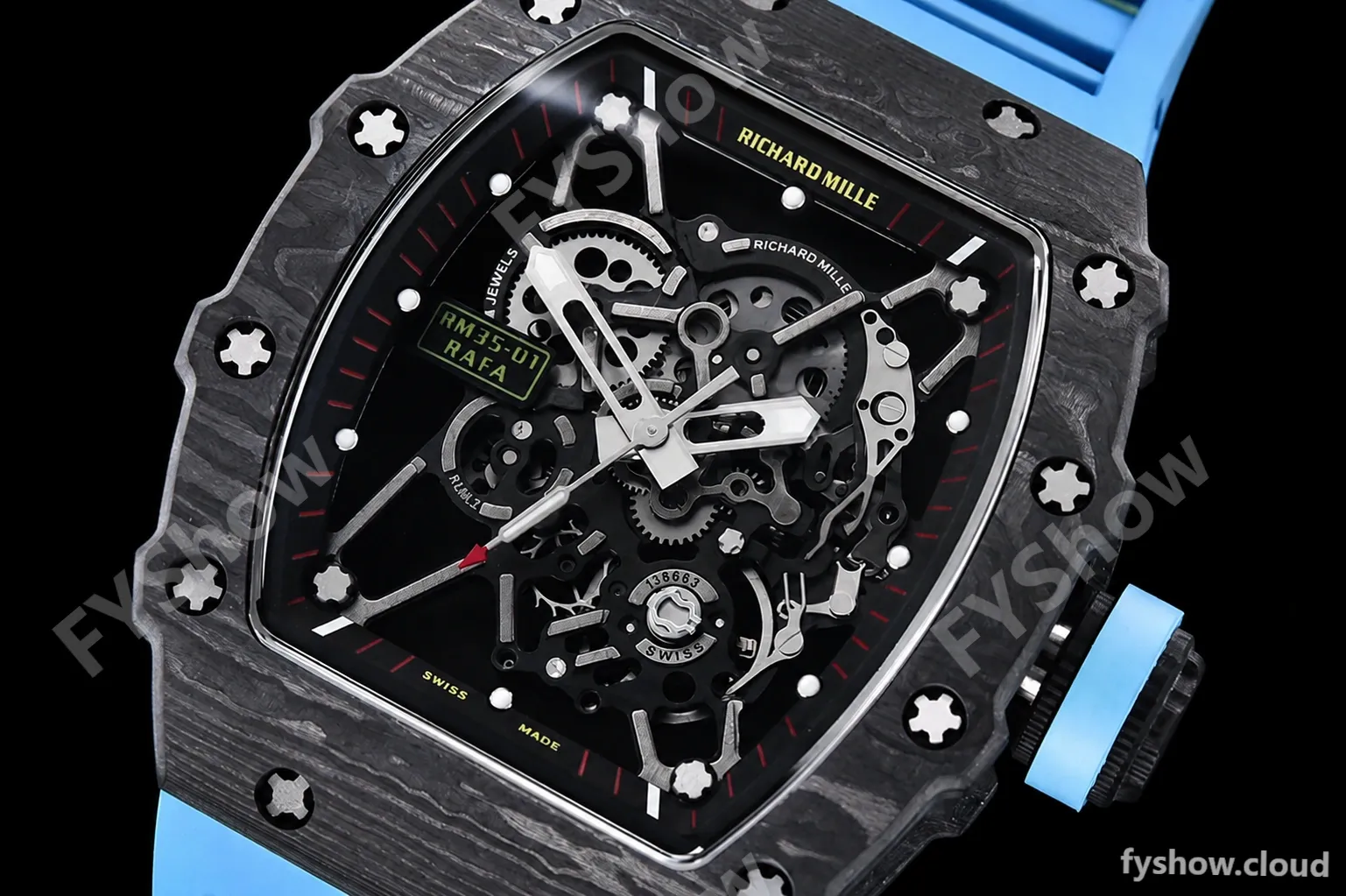 Richard Mille - RM35-01 Rafael Nadal Blue NTPT/RU Skele RMXF RMUL3 - Image 5