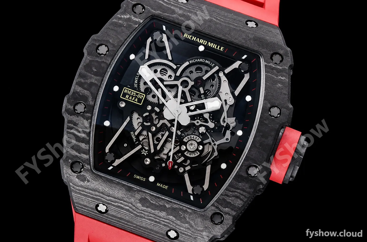 Richard Mille - RM35-02 Rafael Nadal Blk/Red FC/VRU ZF V5 Miyota Mod - Image 4