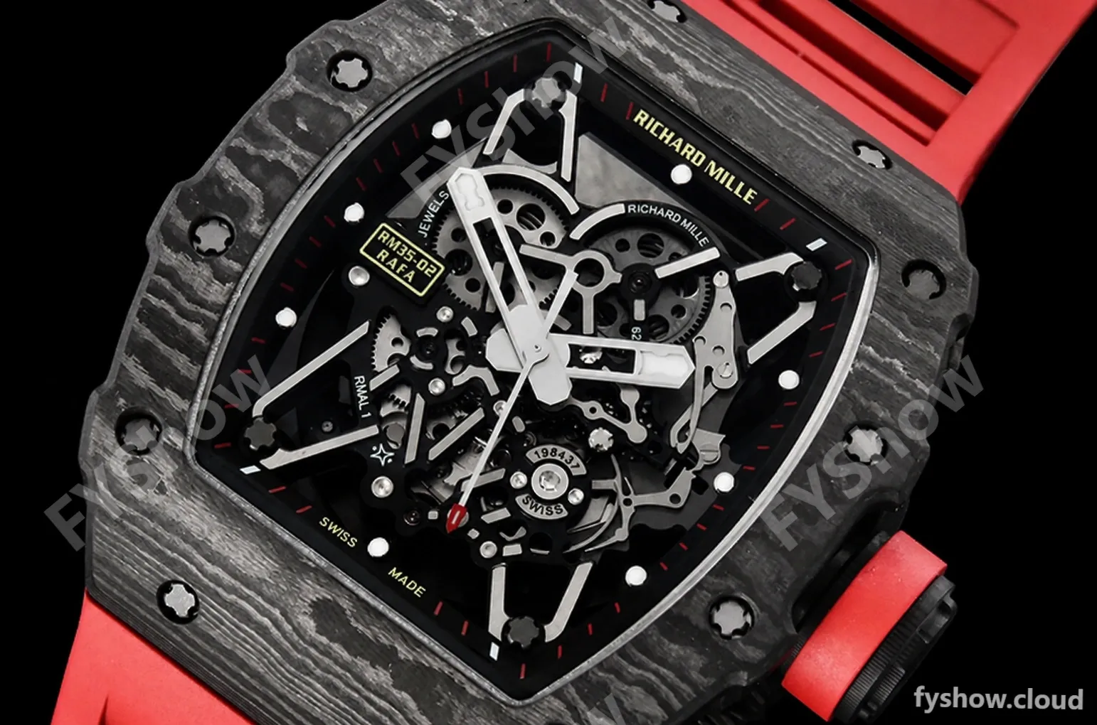 Richard Mille - RM35-02 Rafael Nadal Blk/Red FC/VRU ZF V5 Miyota Mod - Image 5