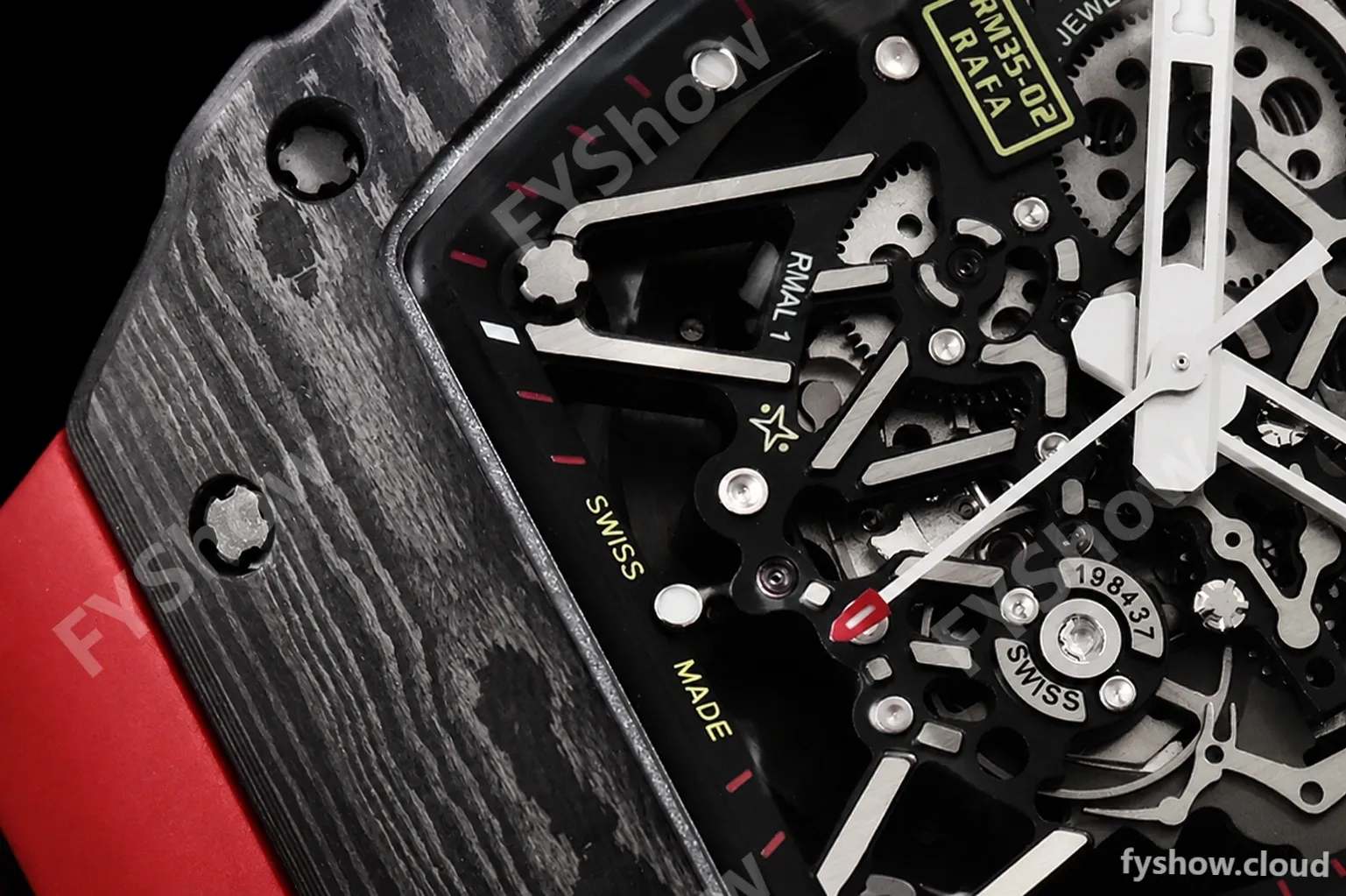 Richard Mille - RM35-02 Rafael Nadal Blk/Red FC/VRU ZF V5 Miyota Mod - Image 7
