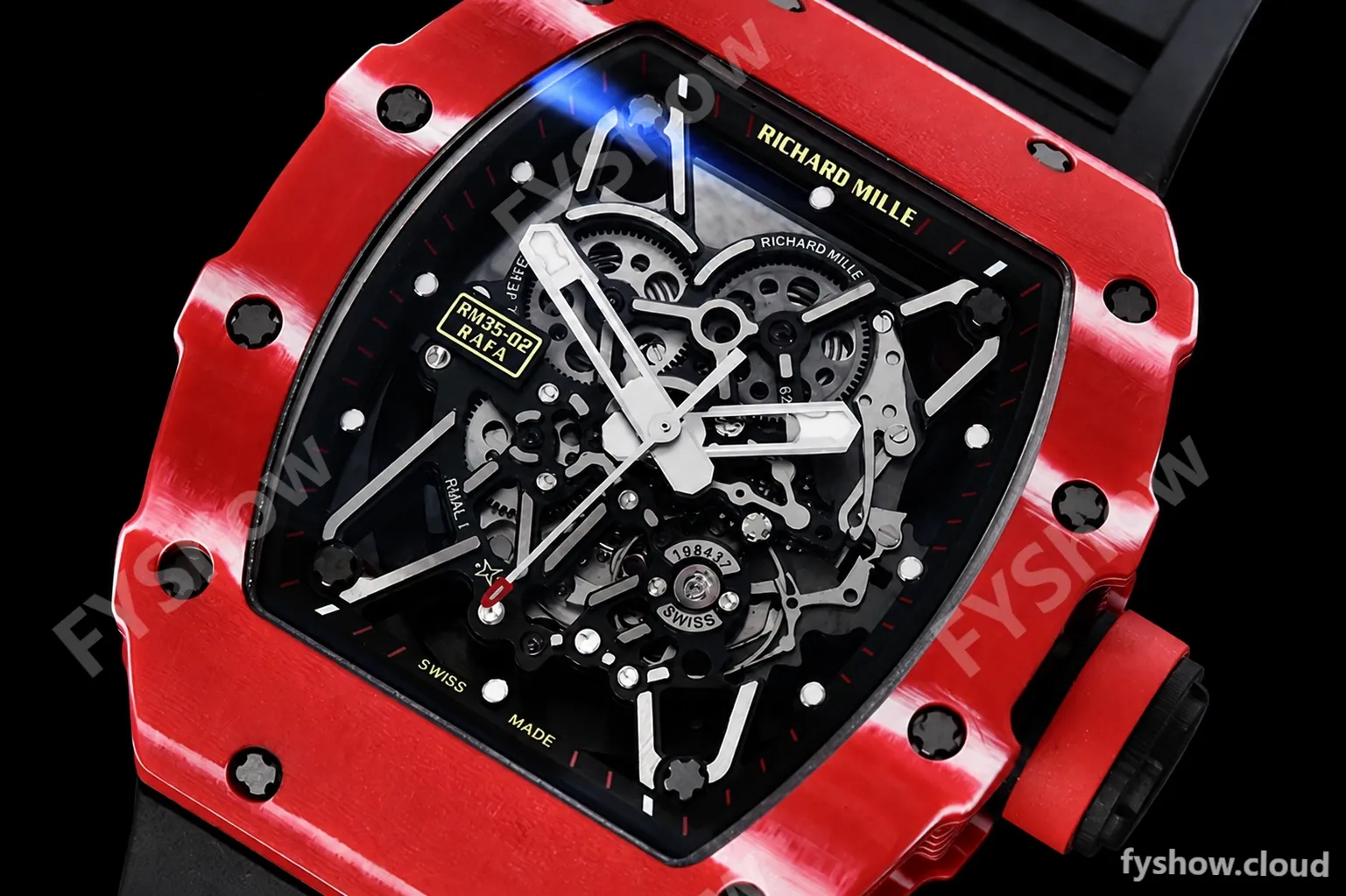 Richard Mille - RM35-02 Rafael Nadal Red/Blk FC/VRU ZF V5 Miyota Mod - Image 5