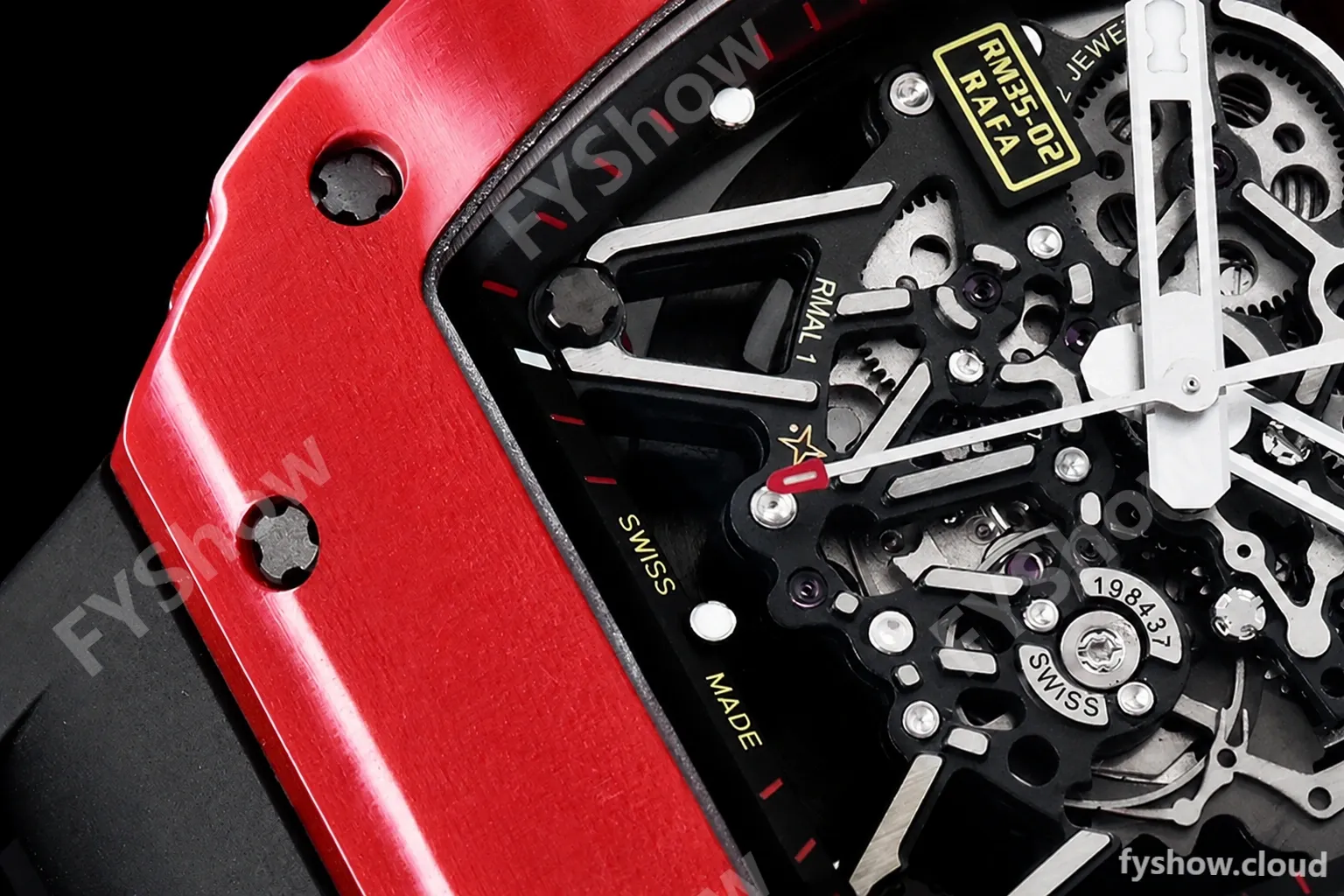 Richard Mille - RM35-02 Rafael Nadal Red/Blk FC/VRU ZF V5 Miyota Mod - Image 7