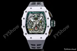 Richard Mille - RM11-03 Le Mans Classic Flyback Chrono Wht-Cer/Ru Grey/Ske KVF V5 A7750