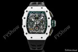 Richard Mille - RM11-03 Le Mans Classic Flyback Chrono Wht-Cer/Ru Blk/Ske KVF V5 A7750