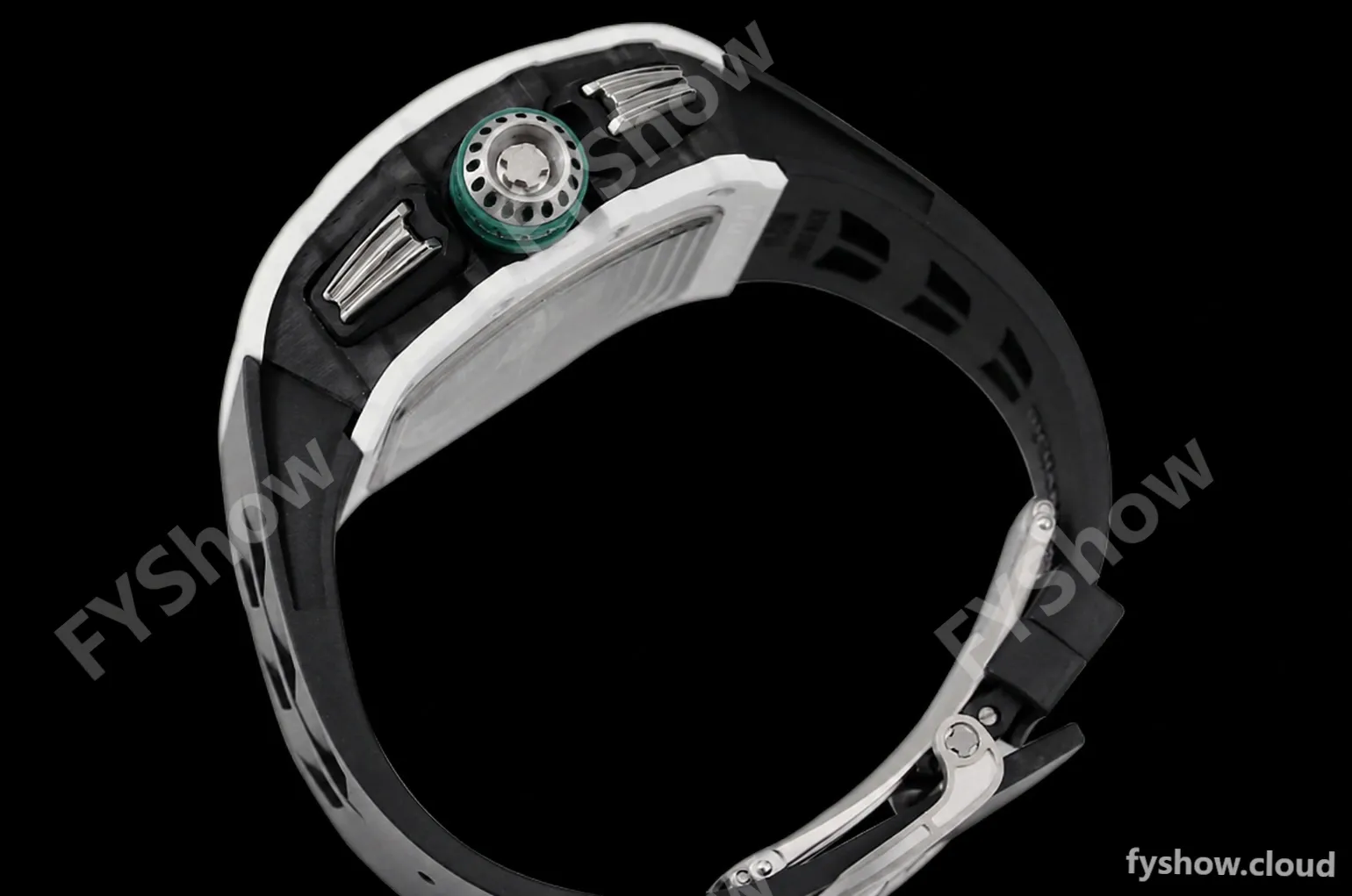 Richard Mille - RM11-03 Le Mans Classic Flyback Chrono Wht-Cer/Ru Blk/Ske KVF V5 A7750 - Image 7
