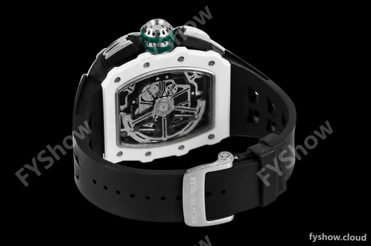 Richard Mille - RM11-03 Le Mans Classic Flyback Chrono Wht-Cer/Ru Blk/Ske KVF V5 A7750 - Image 8