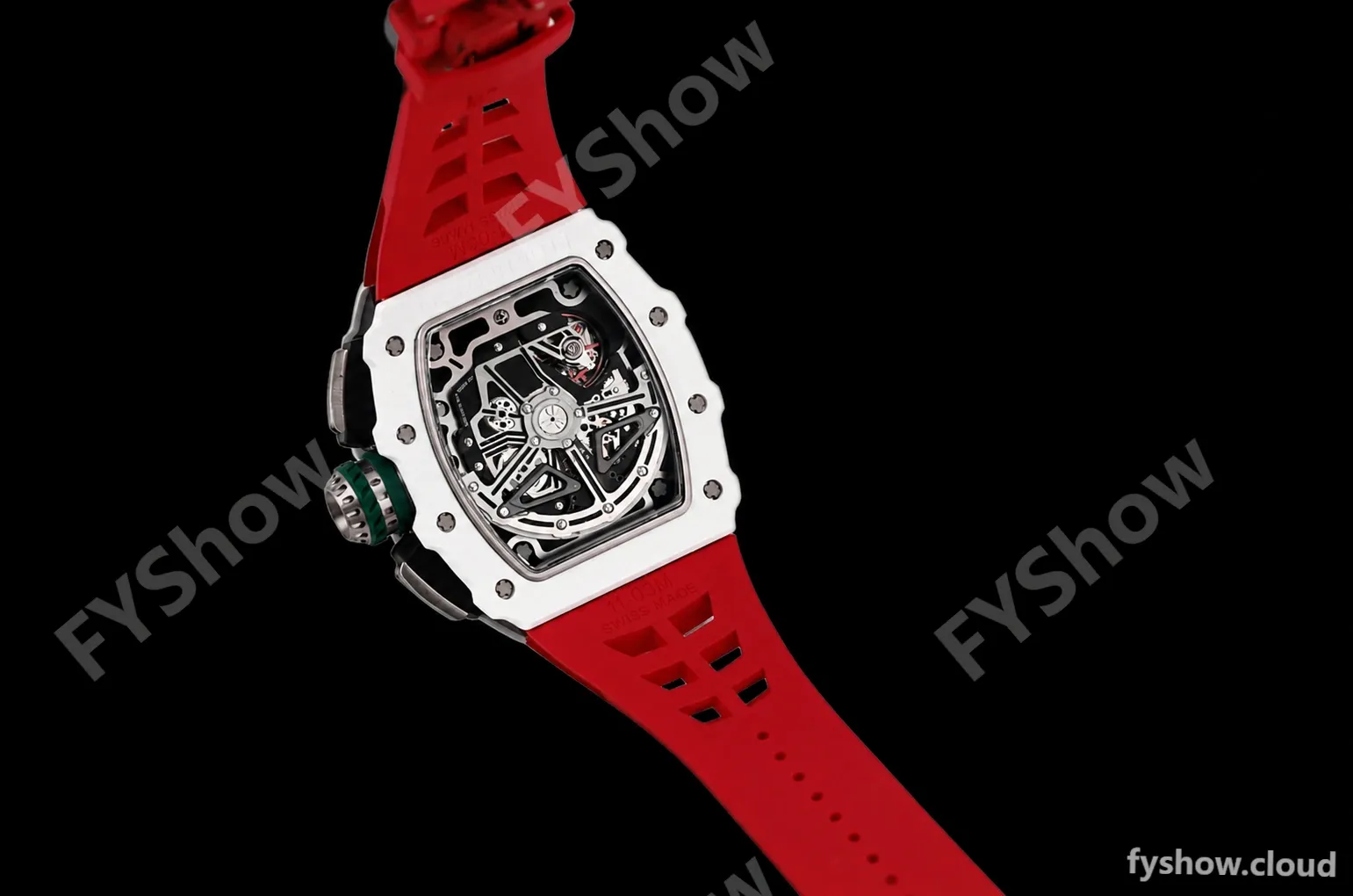 Richard Mille - RM11-03 Le Mans Classic Flyback Chrono Wht-Cer/Ru Red/Ske KVF V5 A7750 - Image 4