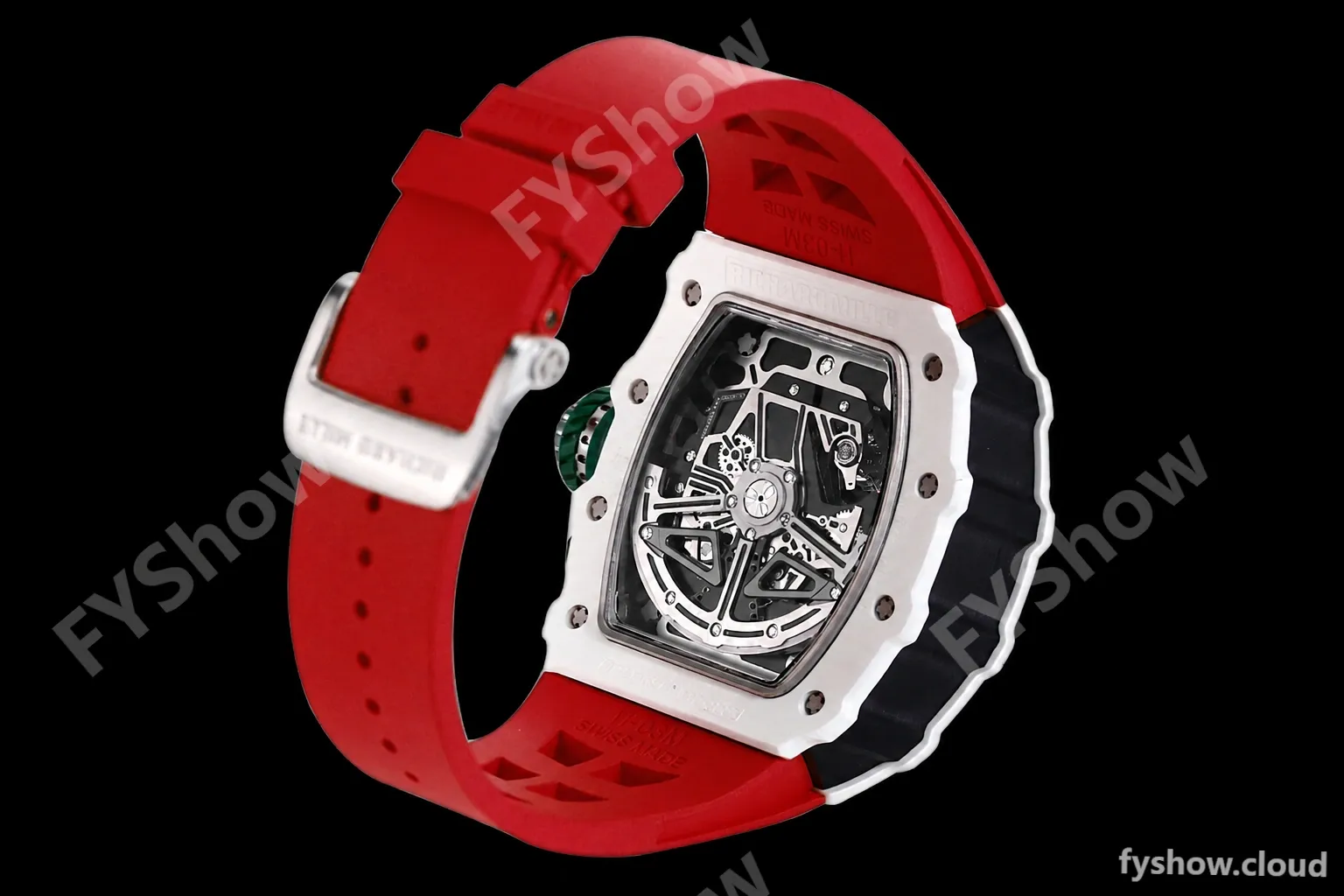 Richard Mille - RM11-03 Le Mans Classic Flyback Chrono Wht-Cer/Ru Red/Ske KVF V5 A7750 - Image 8