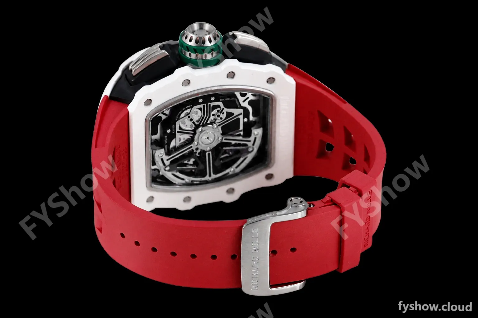 Richard Mille - RM11-03 Le Mans Classic Flyback Chrono Wht-Cer/Ru Red/Ske KVF V5 A7750 - Image 9