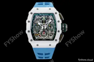 Richard Mille - RM11-03 Le Mans Classic Flyback Chrono Wht-Cer/Ru Blue/Ske KVF V5 A7750